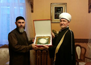 Визит муфтия ЧР Салаха Межиева в резиденцию главы ДУМ РФ муфтия шейха Равиля Гайнутдина