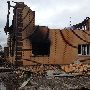 Мусульманский молитвенный дом, пострадавший в результате пожара