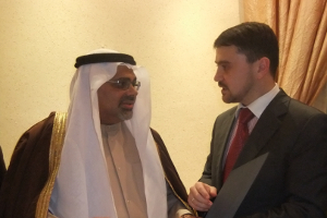 Встреча Рушана Аббясова с министром по делам ислама и вакуфов кувейта Джамалом Шихабом