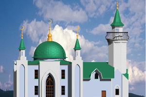 Эскиз строящейся мечети в Комсомольске-на-Амуре