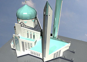 Проект мечети в Благовещенске. Иллюстрация http://blag.mk.ru