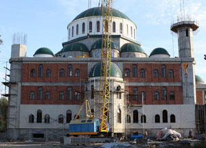 Ориентировочный срок сдачи мечети в Черкесске - 2013 год. Фото http://www.kchr.info