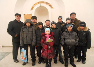 Группа юных мусульман посетила новую мечеть в Дергачевском районе Саратовской области. Фото http://dumso.ru