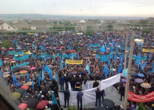 Д.Мухетдинов принял участие в траурном митинге, посвященной 70-летней годовщине депортации крымских татар. Фото: 15minut.org
