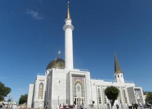 Торжественное открытие исторической мечети Актобе (Казахстан) после реставрации