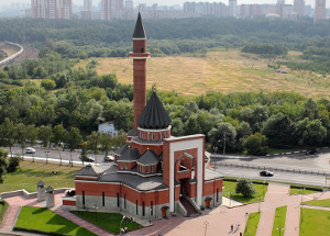 Мемориальная мечеть на Поклонной горе в Москве. Фото: http://aerokinostudia.ru