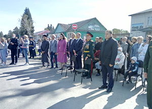 Имам-мухтасиб Радик Ахметов принял участие в открытии мемориального памятника в селе Знаменском (Омская область)