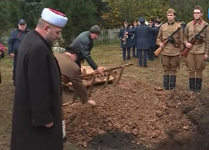 Имам-мухтасиб Тамбовской области принял участие в церемонии перезахоронения останков красноармейца