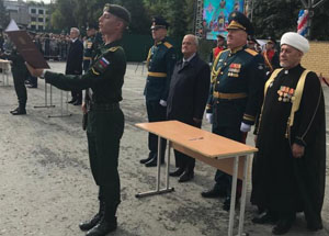 Муфтий Садыков благословил первокурсников Тюменского высшего военно-командного училища