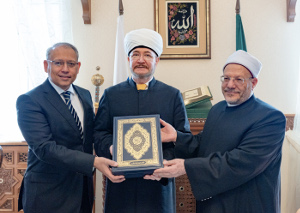 Встреча муфтия шейха Равиля Гайнутдина с верховным муфтием Египта шейхом Шауки Аллямом