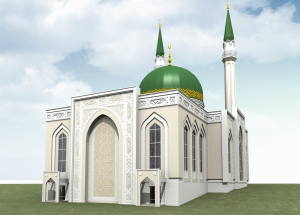 Эскизный проект строящейся Соборной мечети Пензы